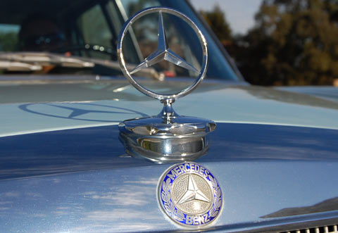 A 1969 Mercedes 220D W115 V8 sold by Californiaclassixcom